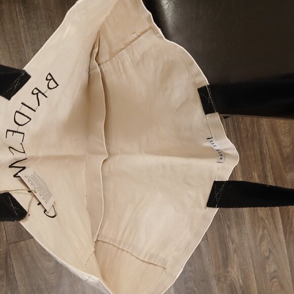 NWT Rae Dunn Large Canvas Cotton Tote - Picture 3 of 4